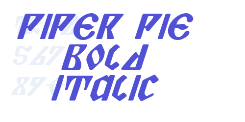 Piper Pie Bold Italic-font-download