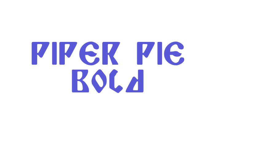 Piper Pie Bold Font Download