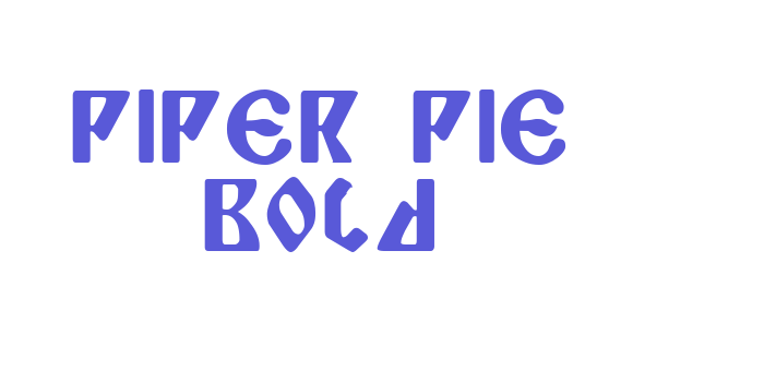 Piper Pie Bold Font Download