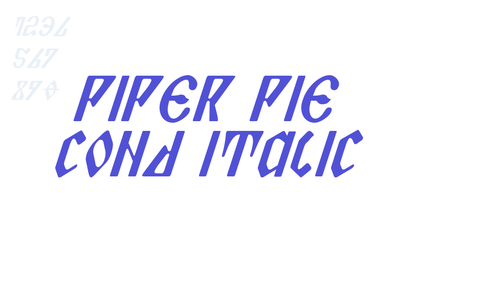 Piper Pie Cond Italic-font-download