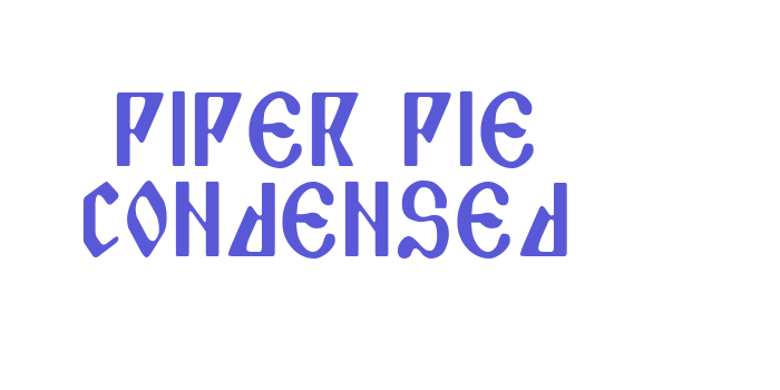 Piper Pie Condensed Font Download