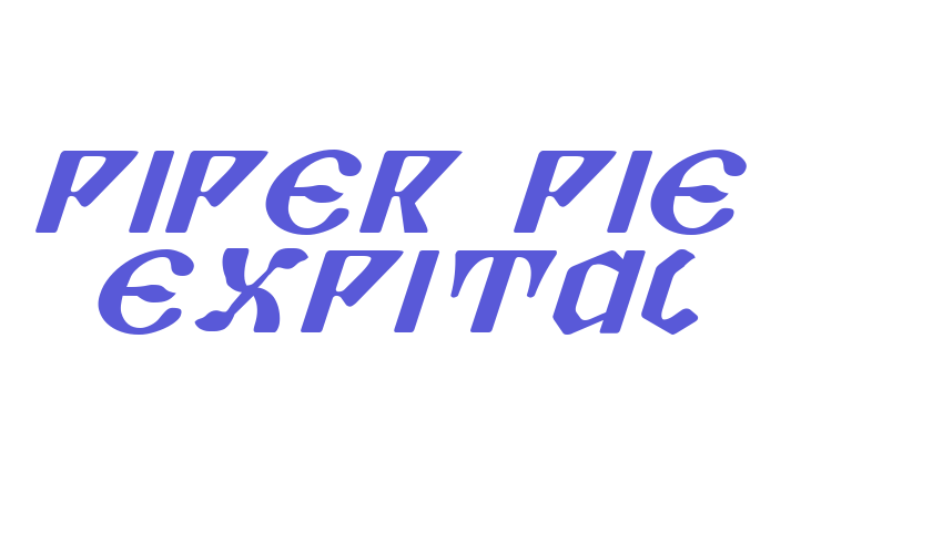 Piper Pie ExpItal Font Download