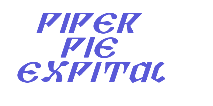 Piper Pie ExpItal Font Download