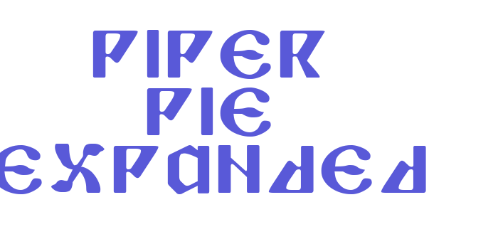 Piper Pie Expanded Font Download