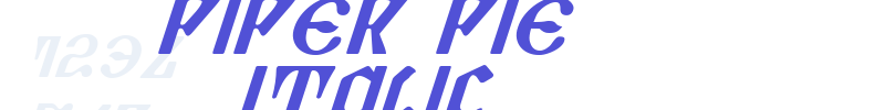 Piper Pie Italic-font