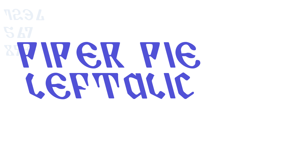 Piper Pie Leftalic-font-download