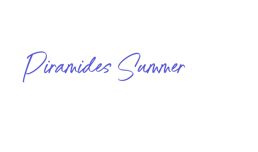 Piramides Summer Font