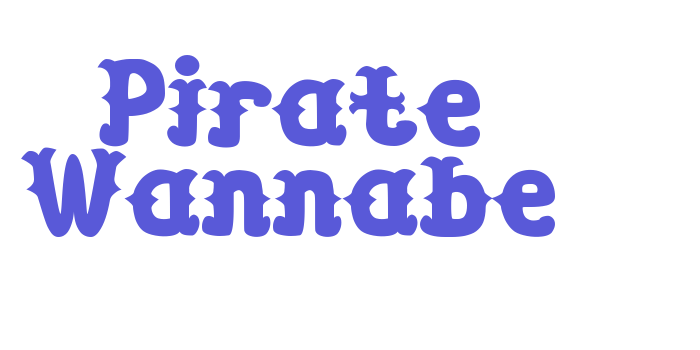 Pirate Wannabe Font