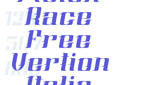 Piston Race Free Vertion Italic Font