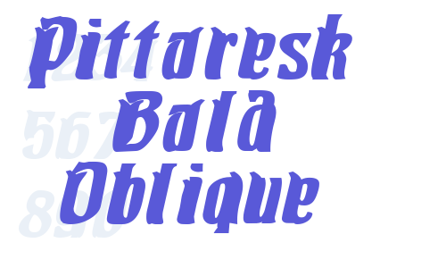 Pittoresk Bold Oblique Font Download