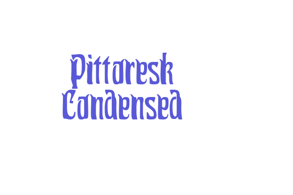 Pittoresk Condensed Font