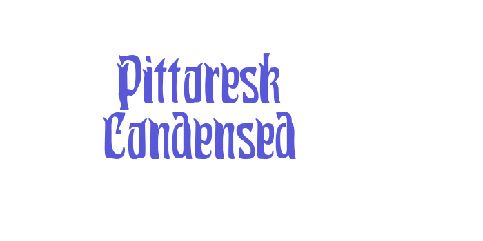 Pittoresk Condensed Font Download