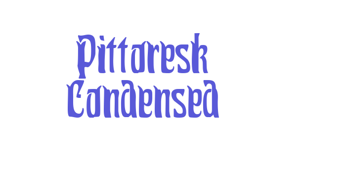 Pittoresk Condensed Font