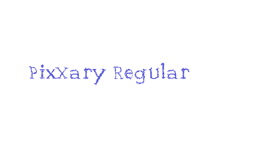 PixXary Regular Font Download