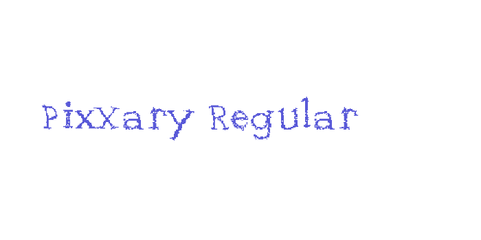 PixXary Regular Font Download