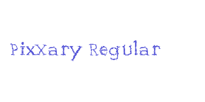 PixXary Regular Font