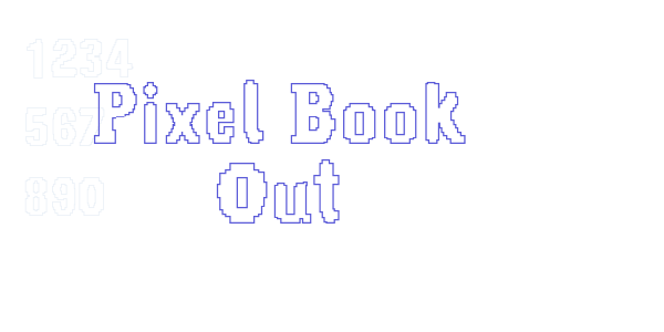 Pixel Book Out font free