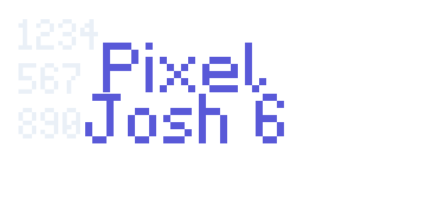 Pixel Josh 6 font free