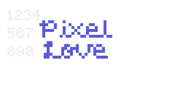 Pixel Love font