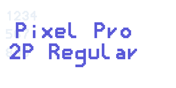 Pixel Pro 2P Regular font free