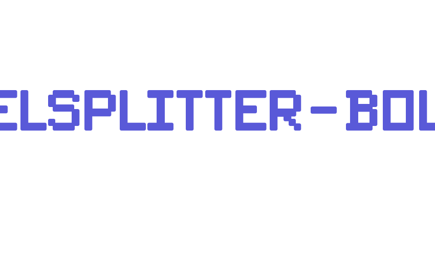 PixelSplitter-Bold Font Download