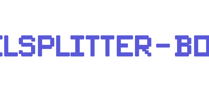 PixelSplitter-Bold Font Download