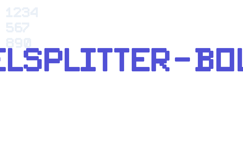 PixelSplitter-Bold-font-download