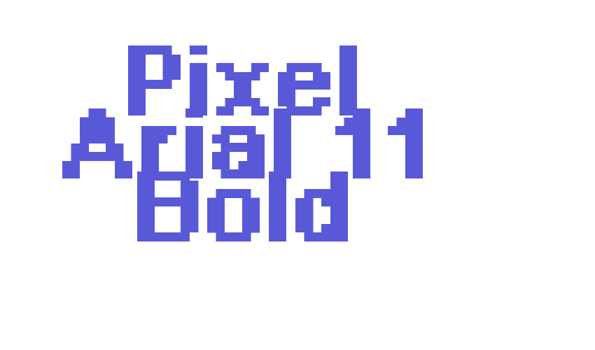 Pixel Arial 11 Bold Font