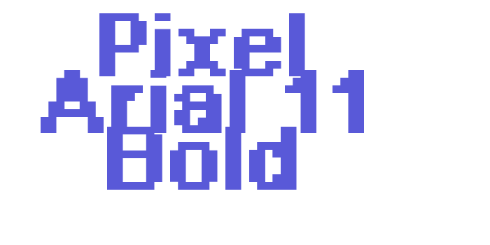 Pixel Arial 11 Bold Font Download