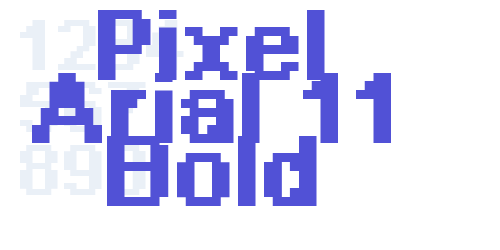 Pixel Arial 11 Bold-font-download