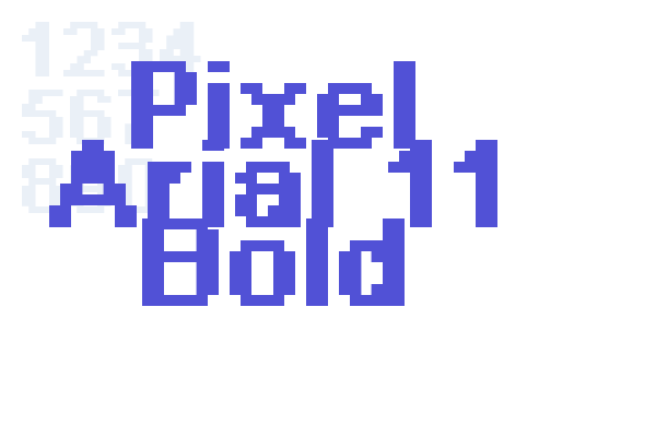 Pixel Arial 11 Bold