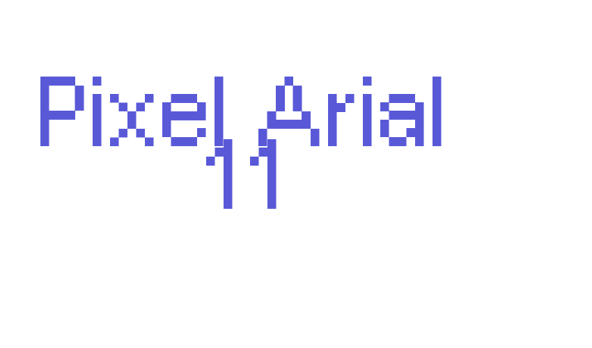 Pixel Arial 11 Font