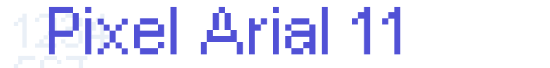 Pixel Arial 11-font
