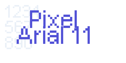Pixel Arial 11-font-download