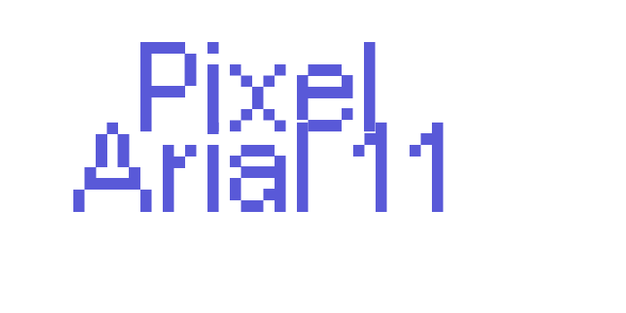 Pixel Arial 11 Font