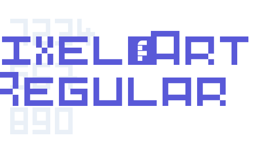 Pixel-Art Regular Font Download