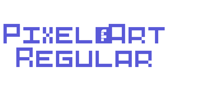 Pixel-Art Regular Font Download