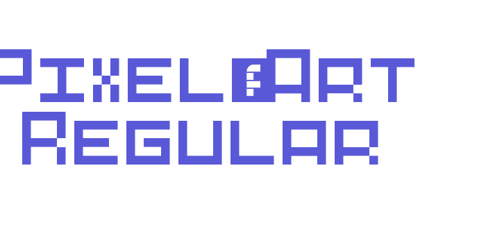 Pixel-Art Regular Font