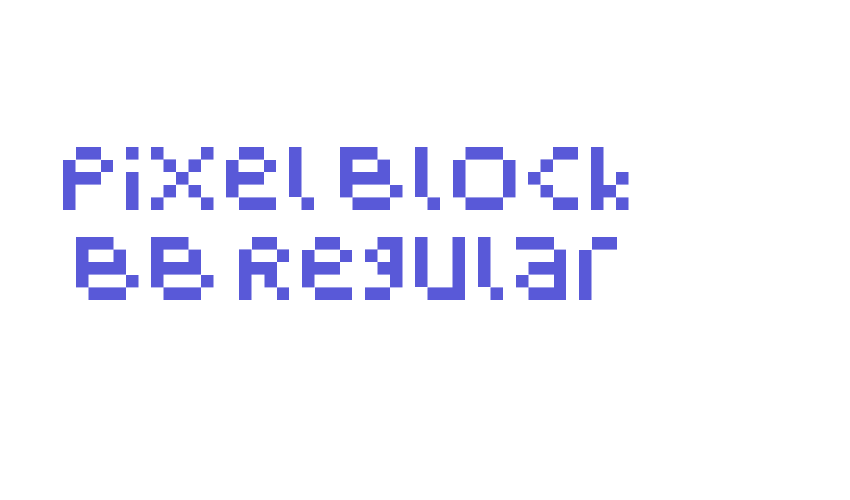 Pixel Block BB Regular Font Download