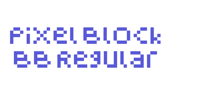 Pixel Block BB Regular Font Download