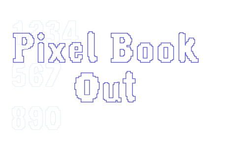 Pixel Book Out Font