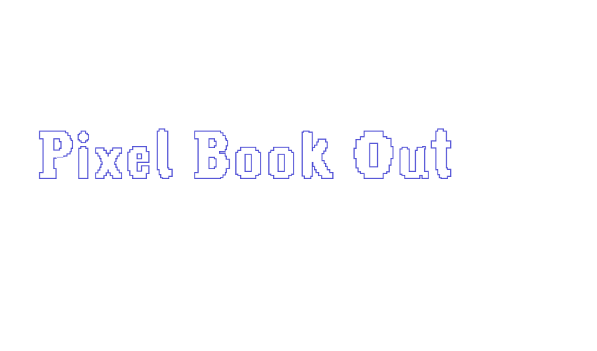 Pixel Book Out Font Download