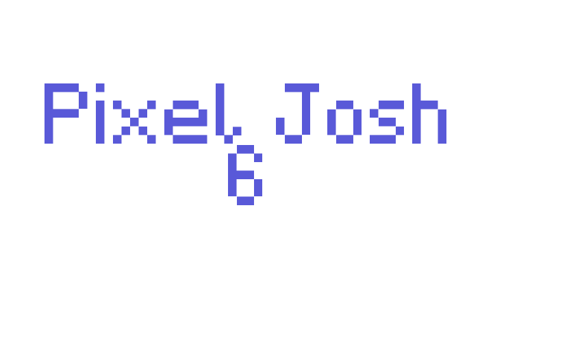 Pixel Josh 6 Font Download