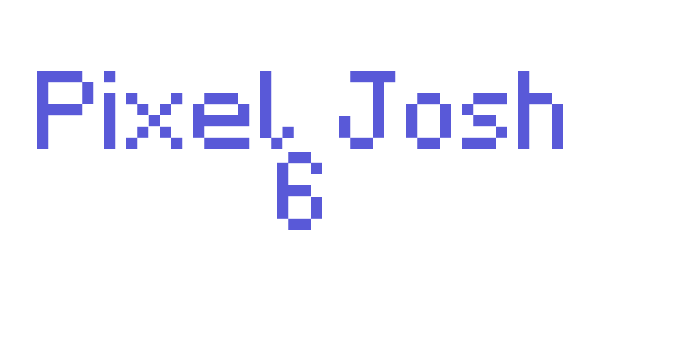 Pixel Josh 6 Font Download