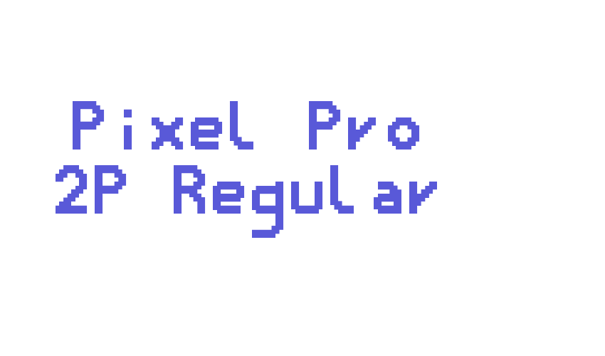 Pixel Pro 2P Regular Font Download