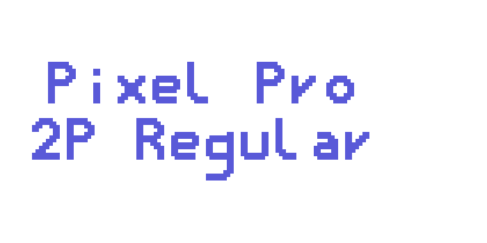 Pixel Pro 2P Regular Font Download