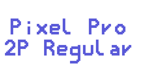 Pixel Pro 2P Regular Font