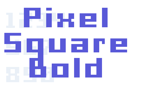 Pixel Square Bold Font Download