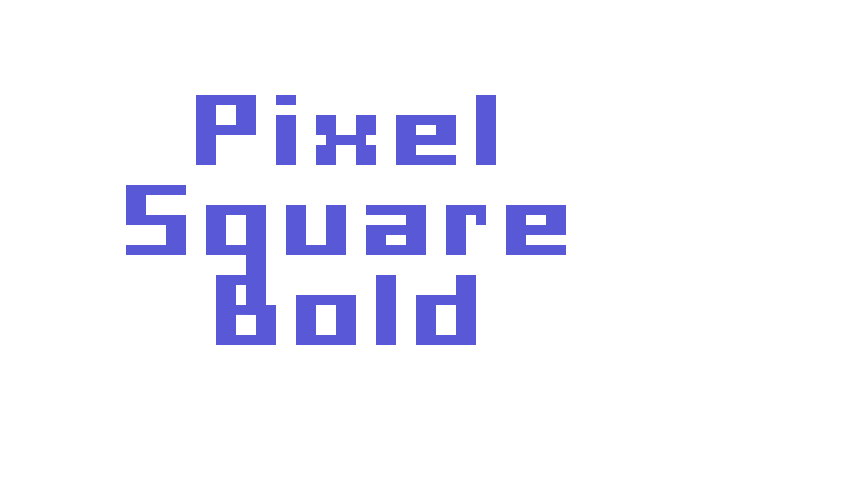 Pixel Square Bold Font Download