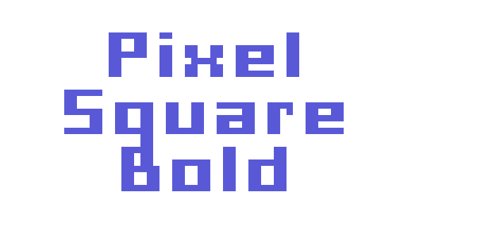 Pixel Square Bold Font Download